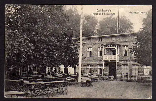 61915 AK Ostseebad Nest Carl Peglow's Hotel Restaurant um 1910