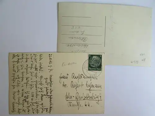 61939 2 AK Hohenelbe Schittner Konditorei Richter 1940