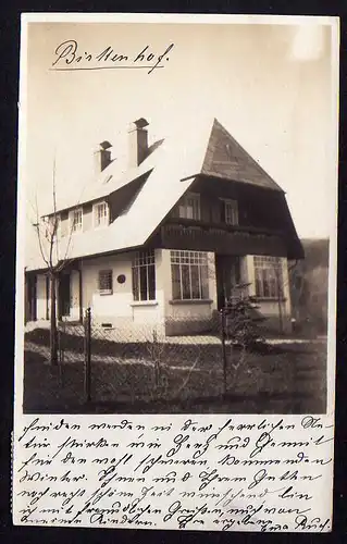 63000 AK Hinterzarten Schwarzwald 1919 Haus Birkenhof