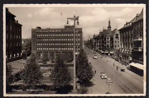 62797 AK Gliwice Gleiwitz 1940 Wilhelmstraße