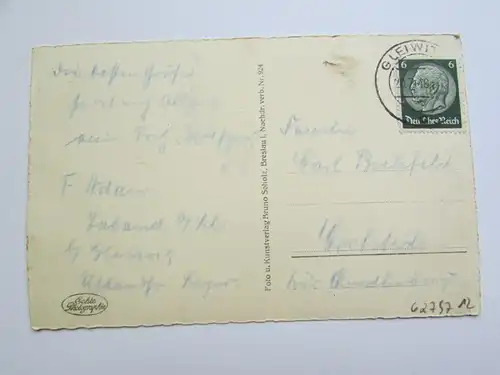 62797 AK Gliwice Gleiwitz 1940 Wilhelmstraße
