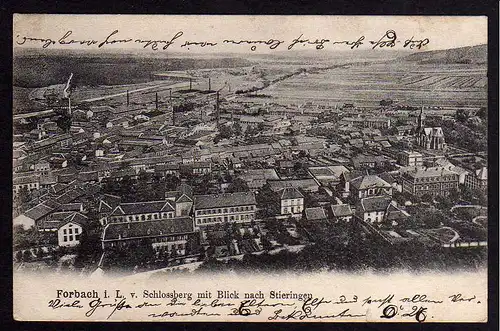 64427 AK Forbach L. Schlossberg Blick Stieringen 1908