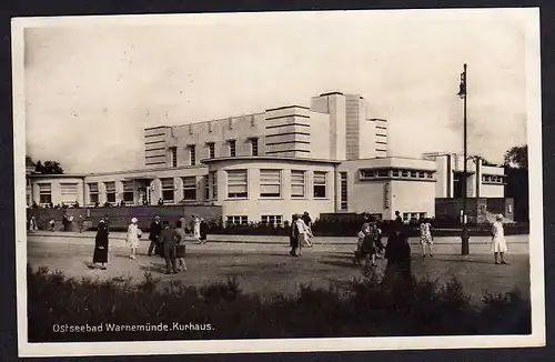 64738 AK Warnemünde Kurhaus 1929
