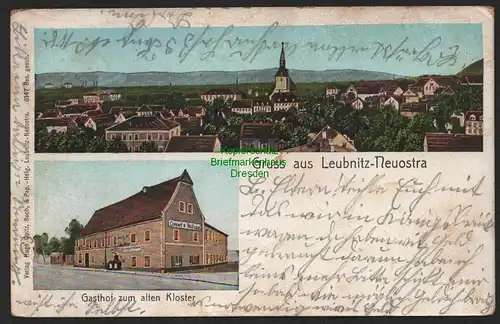155168 AK Dresden Leubnitz-Neuostra 1905 Gasthof zum alten Kloster