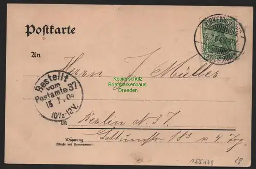 155179 AK Birkenwerder a. Nordbahn 1904 Litho Restaurant Seeschlösschen See