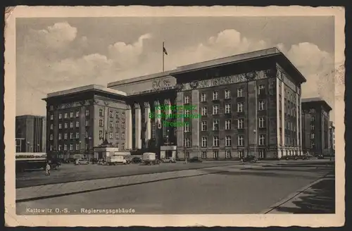 155166 AK Kattowitz O.-S. Regierungsgebäude 1940 1939