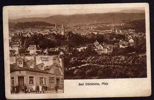 63271 AK Bad Dürkheim Winzerverein Gasthaus Wirtschaft 1925