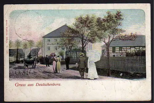 64261 AK Deutschenbora Gasthof 1907