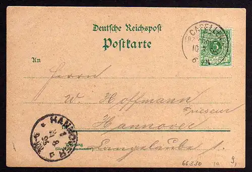 66330 AK Capellen Schloß Stolzenfels Oberlahnstein 1896