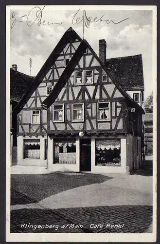 68733 AK Klingenberg am Main Cafe Renkl 1932