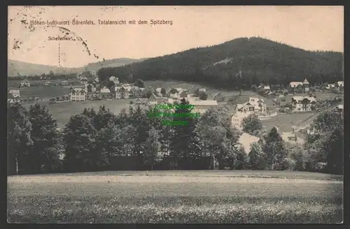 149173 AK Bärenfels mit Spitzberg Bahnpost Hainsberg Kipsdorf 1911 an Britannia