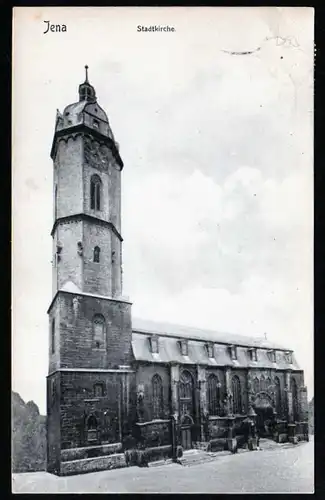 41272 AK Jena Stadtkirche Vollbild 1910