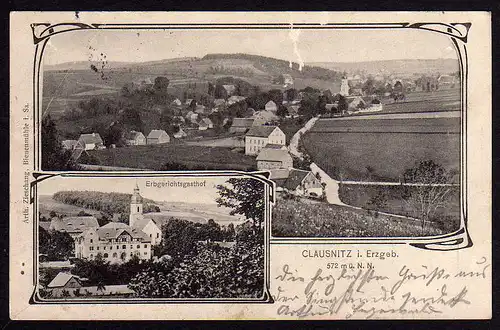 45270 AK Clausnitz Bienenmühle Gasthof Erbgericht 1913