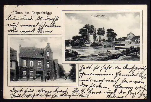 65173 AK Coppenbrügge Geschäftshaus Burgruine 1903 gelaufen