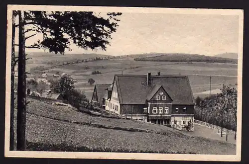 38795 AK Löwenhain über Heidenau 1937 Schülerheim Landpoststempel