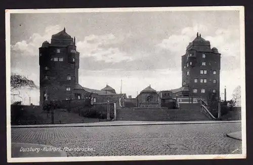 39072 AK Duisburg Ruhrort Rheinbrücke 1933