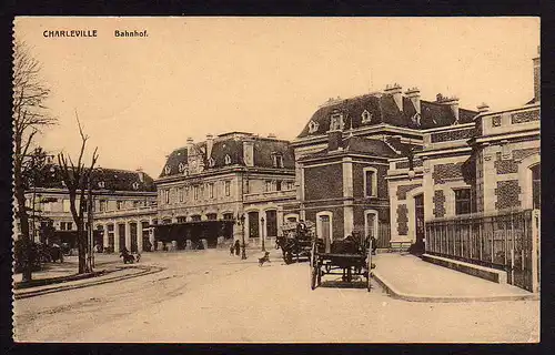 45340 AK Charleville Marne Bahnhof La Gare 1918