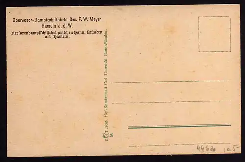 44620 AK Bodenwerder Geburtshaus des Freiherrn von Münchhausen um 1920