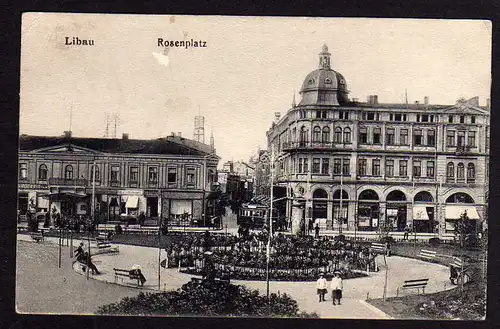 46034 AK Libau Rosenplatz 1917 Liepāja