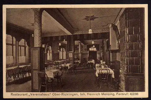 63637 AK Oberricklingen Hannover Rewstaurant Vereinshaus H. Mensing