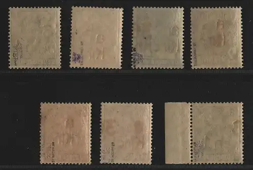 h6460 SBZ Handstempel Bezirk 36 Kirchhain 7 Werte ** postfrisch gepr. BPP