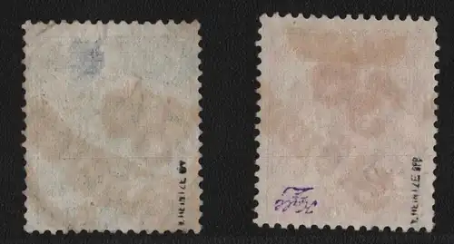 h6398 SBZ Handstempel Bezirk 36 Glöwen 60, 80 Pfg. gestempelt gepr. BPP