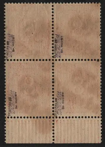 h6529 SBZ Handstempel Bezirk 36 Luckenwalde 4x 8 Pfg. Ziffer ** postfrisch gepr.