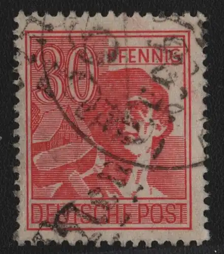 h6620 SBZ Handstempel Bezirk 36 Neu Trebbin 30 Pfg. gestempelt gepr. BPP