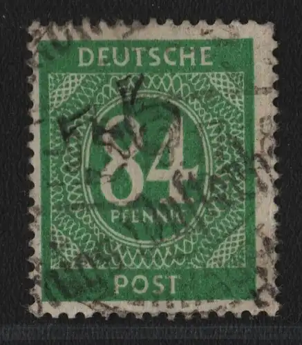 h6476 SBZ Handstempel Bezirk 36 Königs Wusterhausen Ziffer 84 gestempelt g. BPP