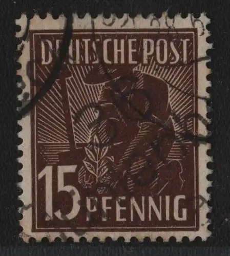 h6572 SBZ Handstempel Bezirk 36 Mühlenbeck 15 Pfg. 171 gestempelt gepr. BPP