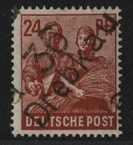 h6321 SBZ Handstempel Bezirk 36 Drebkau 24 Pfg. * gepr. BPP