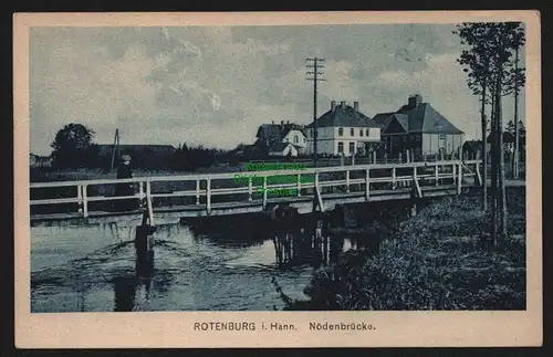 151687 AK Rotenburg i. Hannover um 1915 Nödenbrücke