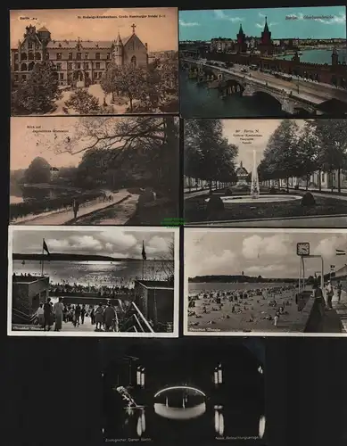 151658 7 AK Berlin 1925 St. Hedwigs Krankenhaus Große Hamburger Straße Oberbaum