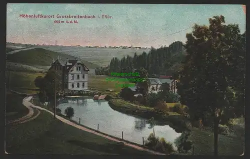 151475 AK Großbreitenbach Thüringen 1909 Haus am See