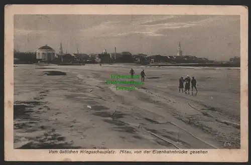 151632 AK Mitau Jelgava Lettland 1916 Feldpost Östlicher Kriegsschauplatz