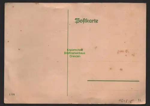 151515 AK Künstlerkarte Gohliser Windmühle handgemalt auf Postkarten Formular