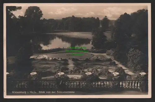 151451 AK Wiesenburg Mark Schlossterasse Ausschank der Schlossbrauerei 1938