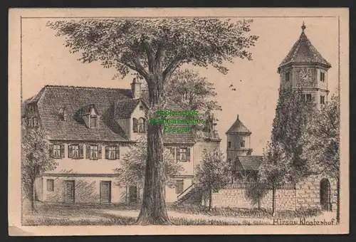 151433 AK Hirsau 1911 Klosterhof Künstlerkarte