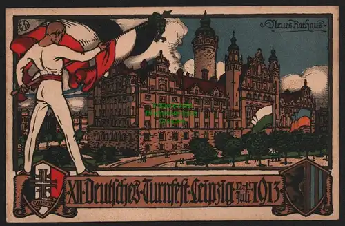 149788 AK Leipzig Privatganzsache 1913 XII. Deutsches Turnfest PP 27 C 191 /03