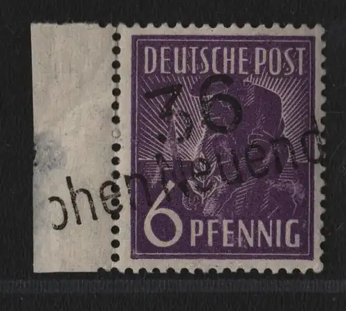 h6446 SBZ Handstempel Bezirk 36 Hohen Neuendorf 6 Pfg. Postmuseum ND ** gepr.