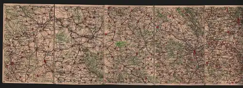 155248 7 AK Wona Landkarten AK Nr. 961 bis 967 Naila Kronach Sonneberg Coburg