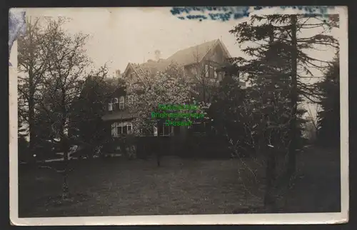 155297 AK Radeburg 1934 Fotokarte großes Wohnhaus Gartenseite