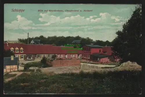 155241 AK Schloppe Czlopa 1910 Krankenhaus Oberförsterei Molkerei