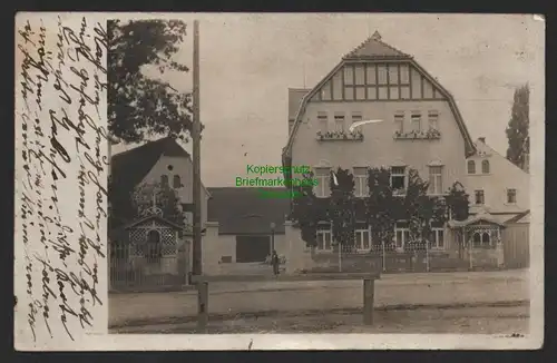 155300 AK Leipzig Fotokarte um 1920 sehr markanntes Wohnhaus Hausnummer 13