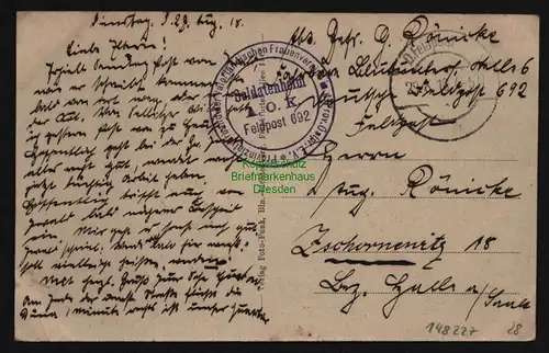 148227 AK Daugavpils Dünaburg Lettland 1918 Alexanderstrasse Feldbuchhandlung