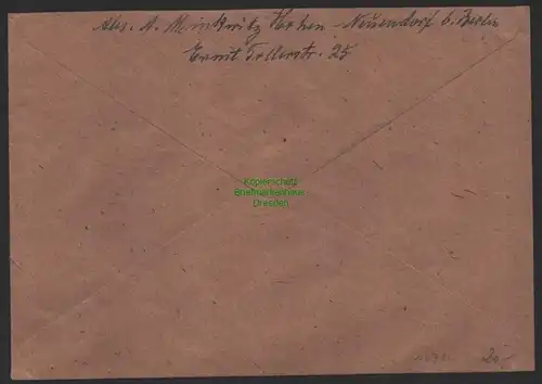 B14324 SBZ Brief Hohen Neuendorf b. Berlin 1946 Notstempel i d. Reichshauptstadt