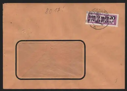 B14045 DDR ZKD Brief 1957 11 8017 Weißenfels VEB Kohlehandel  an nach Halle Saal