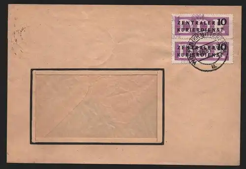 B14013 DDR ZKD Brief 1957 2x10 8004 Bitterfeld VEB Farbenfabrik Wolfen  an nach