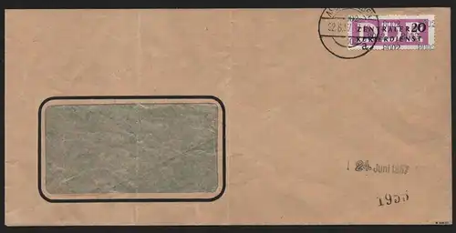 B14010 DDR ZKD Brief 1957 15 8002 Aschersleben VEB Fahrzeugbau  an nach Berlin