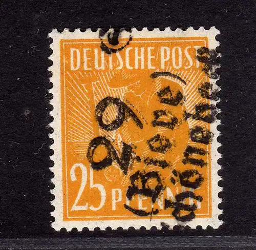 h2396 Handstempel Bezirk 29 8 Biere 25 Pfg. 175 **  geprüft leichter Doppelaufdr